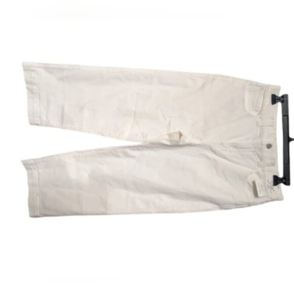 Madewell Women's Perfect Vintage Wide Leg White Crop Jeans Size 29P - Picture 1 of 5
